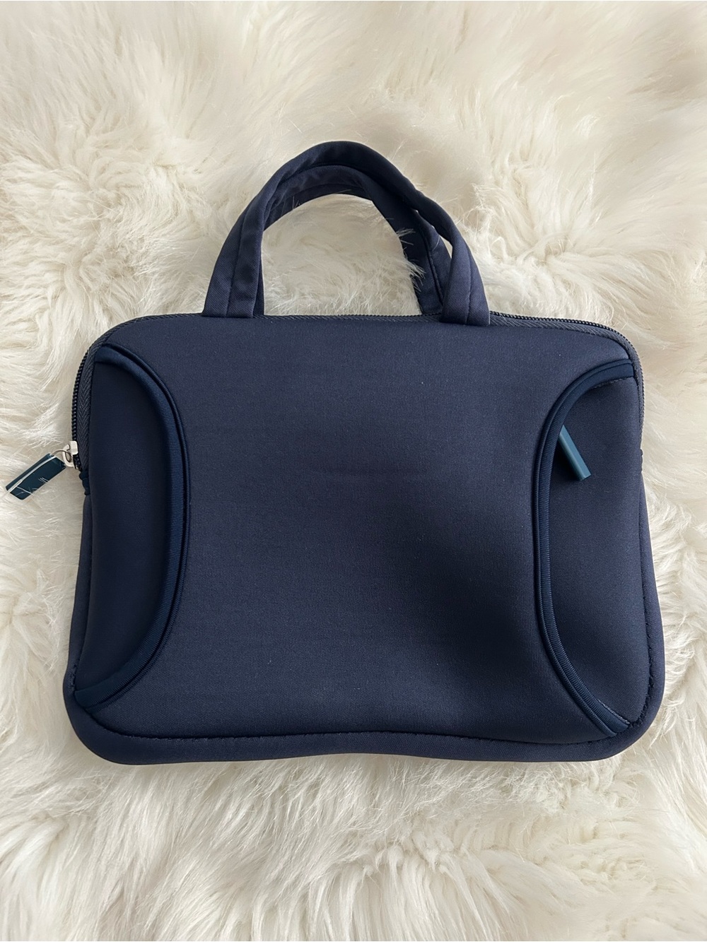Navy tablet Briefcase Bag
